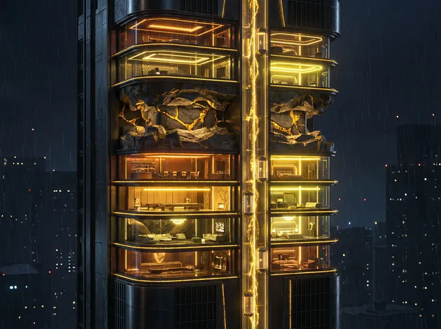 天元棋牌 金矿摩天楼VIP层剖面图